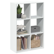 Boekenkast kamerscherm 69,5x29x103,5 cm bewerkt hout wit