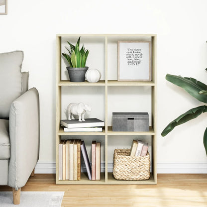 Kamerscherm / boekenkast 69,5x29x103,5 cm hout sonoma eiken