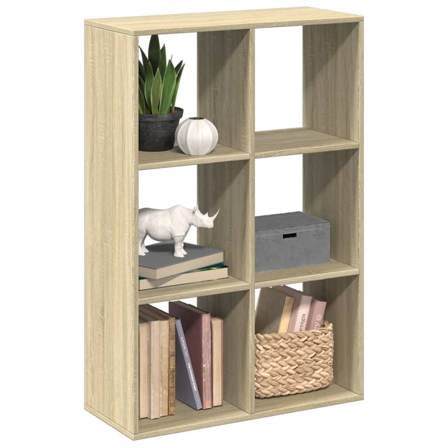 Kamerscherm / boekenkast 69,5x29x103,5 cm hout sonoma eiken