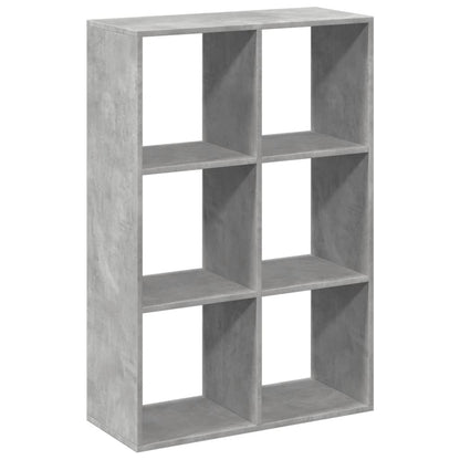Kamerscherm / boekenkast 69,5x29x103,5 cm hout betongrijs