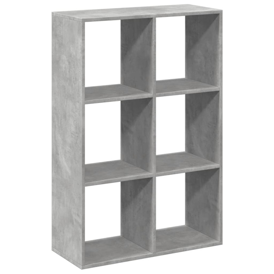 Kamerscherm / boekenkast 69,5x29x103,5 cm hout betongrijs