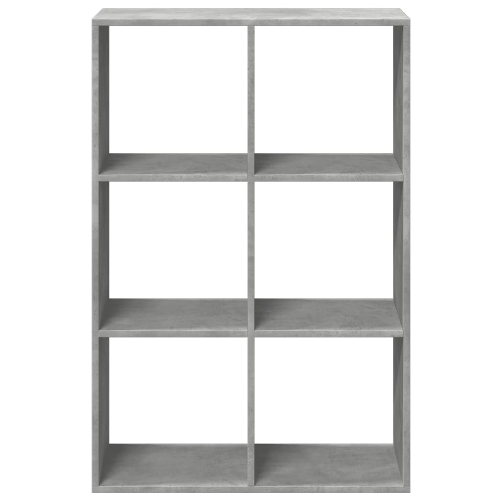 Kamerscherm / boekenkast 69,5x29x103,5 cm hout betongrijs