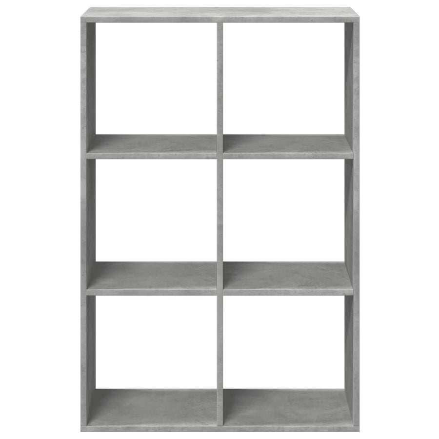 Kamerscherm / boekenkast 69,5x29x103,5 cm hout betongrijs