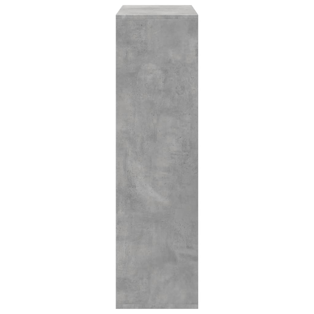 Kamerscherm / boekenkast 69,5x29x103,5 cm hout betongrijs