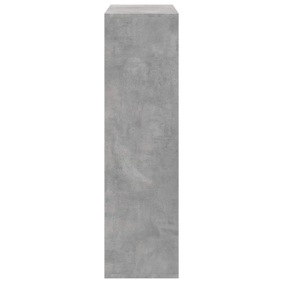 Kamerscherm / boekenkast 69,5x29x103,5 cm hout betongrijs