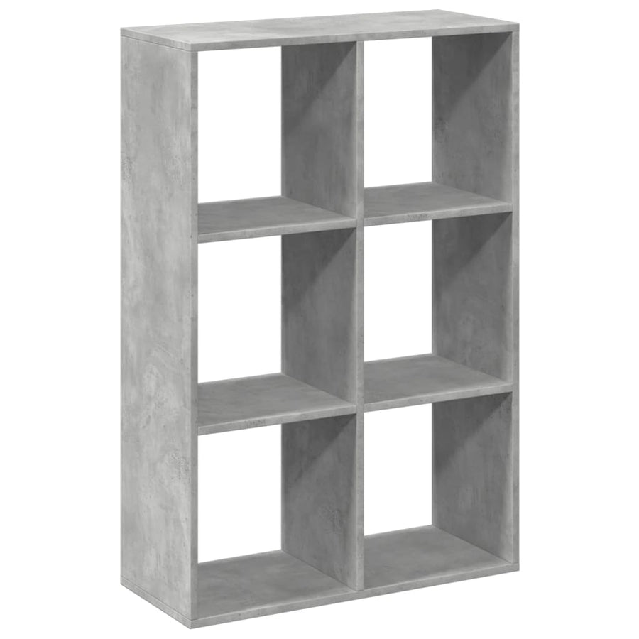 Kamerscherm / boekenkast 69,5x29x103,5 cm hout betongrijs