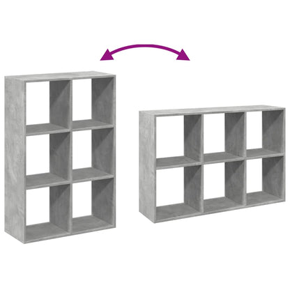 Kamerscherm / boekenkast 69,5x29x103,5 cm hout betongrijs