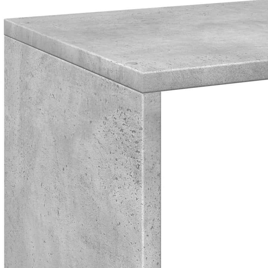 Kamerscherm / boekenkast 69,5x29x103,5 cm hout betongrijs