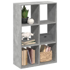Boekenkast kamerscherm 69,5x29x103,5 cm hout betongrijs