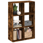 Boekenkast kamerscherm 69,5x29x103,5 cm hout gerookt eiken