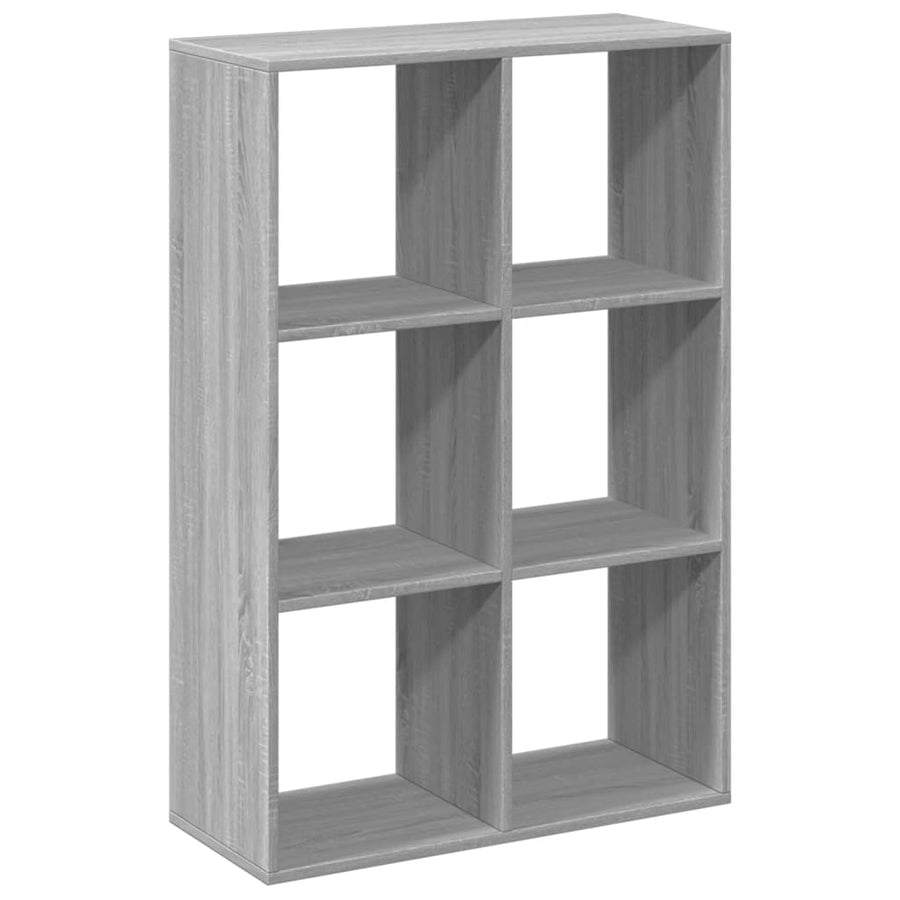 Kamerscherm / boekenkast 69,5x29x103,5 cm hout grijs sonoma