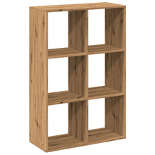 Kamerscherm / boekenkast 69,5x29x103,5 cm hout artisanaal eiken