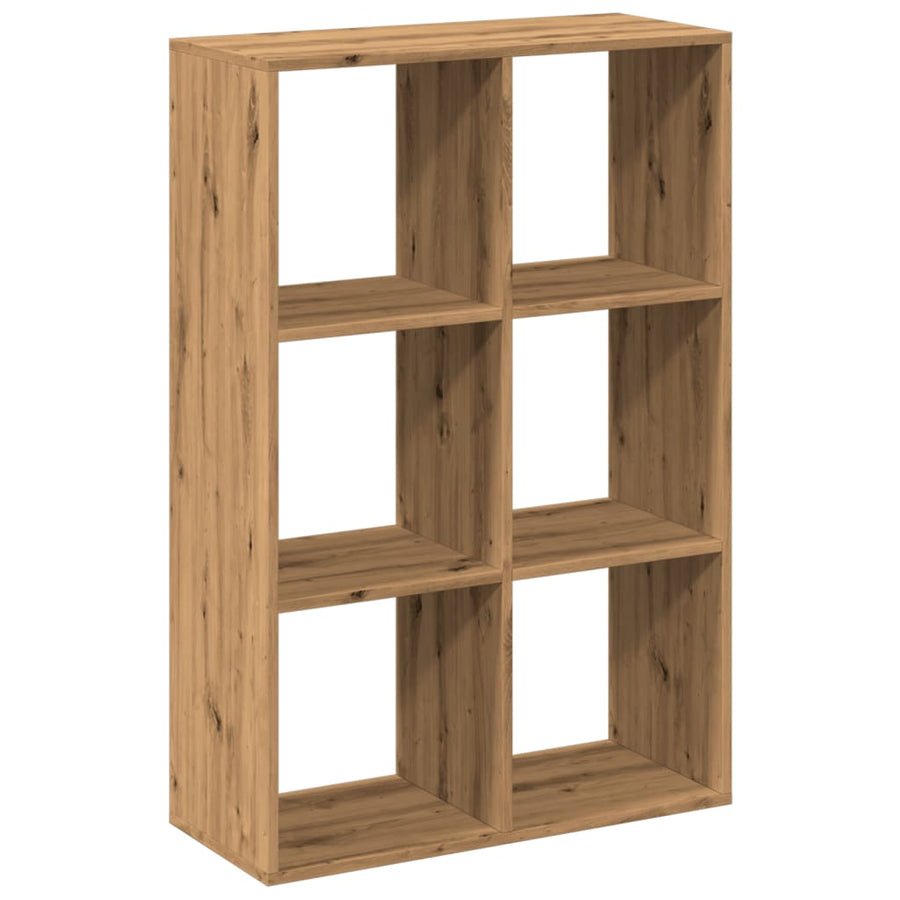 Kamerscherm / boekenkast 69,5x29x103,5 cm hout artisanaal eiken