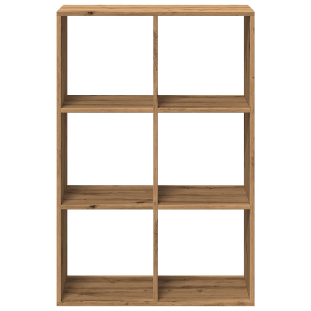 Kamerscherm / boekenkast 69,5x29x103,5 cm hout artisanaal eiken