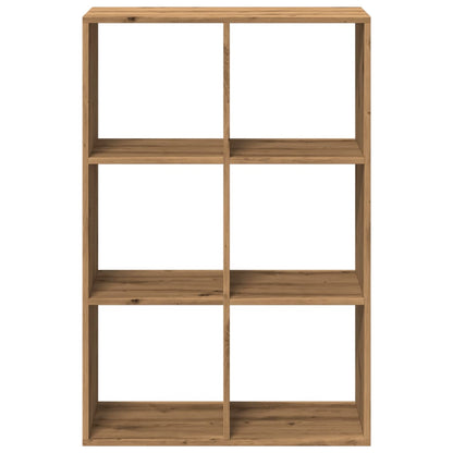 Kamerscherm / boekenkast 69,5x29x103,5 cm hout artisanaal eiken