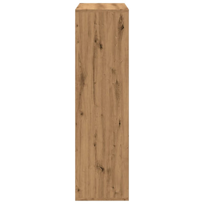 Kamerscherm / boekenkast 69,5x29x103,5 cm hout artisanaal eiken