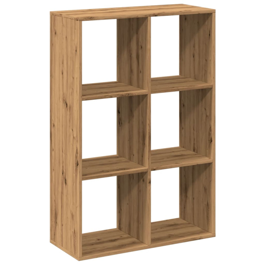 Kamerscherm / boekenkast 69,5x29x103,5 cm hout artisanaal eiken