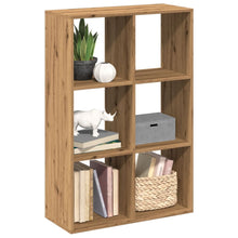 Kamerscherm / boekenkast 69,5x29x103,5 cm hout artisanaal eiken