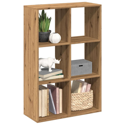 Kamerscherm / boekenkast 69,5x29x103,5 cm hout artisanaal eiken