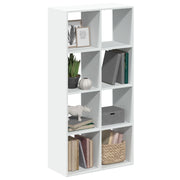 Boekenkast kamerverdeler 69,5x29x137,5 cm wit bewerkt hout