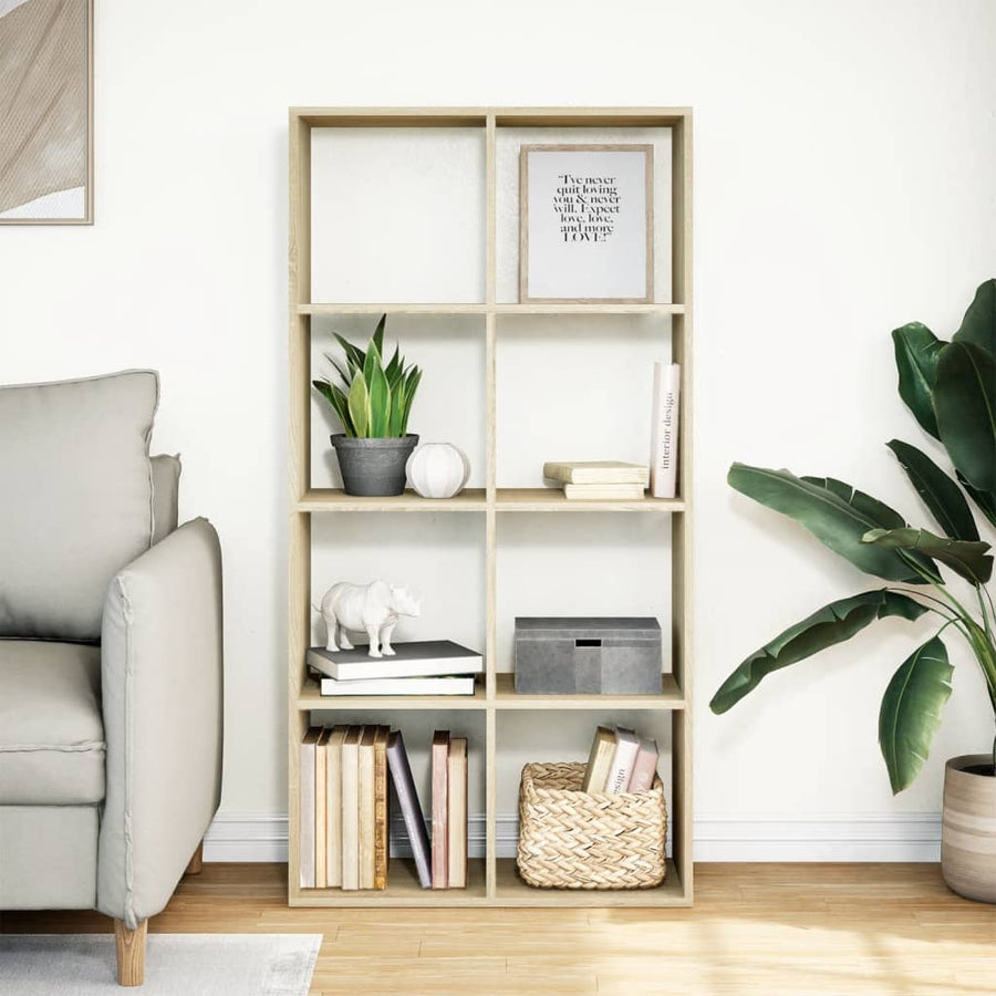 Kamerscherm / boekenkast 69,5x29x137,5 cm hout sonoma eiken