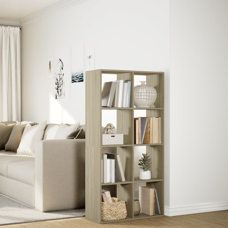 Kamerscherm / boekenkast 69,5x29x137,5 cm hout sonoma eiken