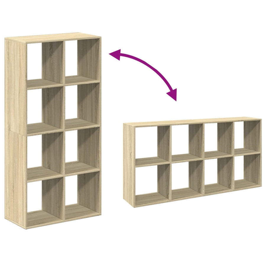 Kamerscherm / boekenkast 69,5x29x137,5 cm hout sonoma eiken