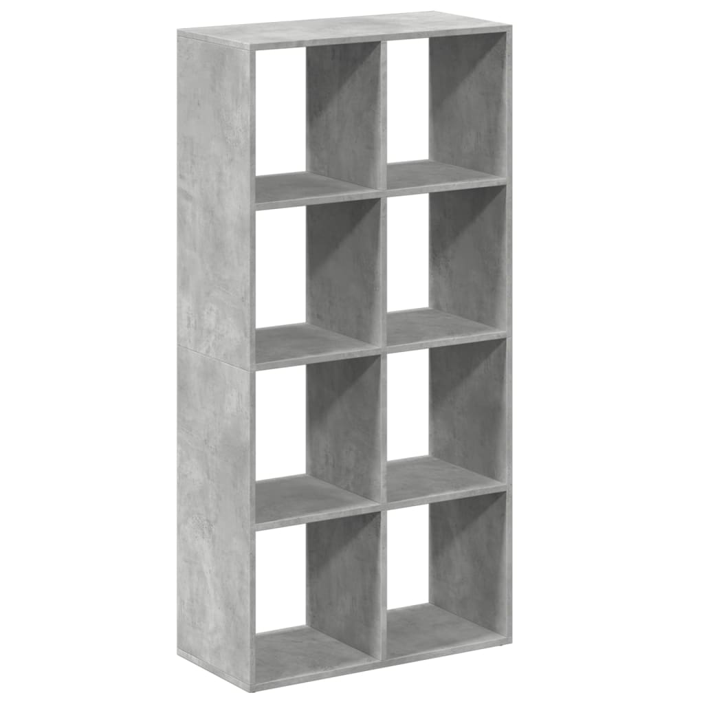 Kamerscherm / boekenkast 69,5x29x137,5 cm hout betongrijs
