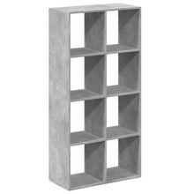 Kamerscherm / boekenkast 69,5x29x137,5 cm hout betongrijs