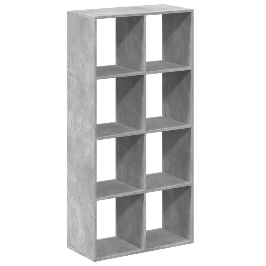 Kamerscherm / boekenkast 69,5x29x137,5 cm hout betongrijs