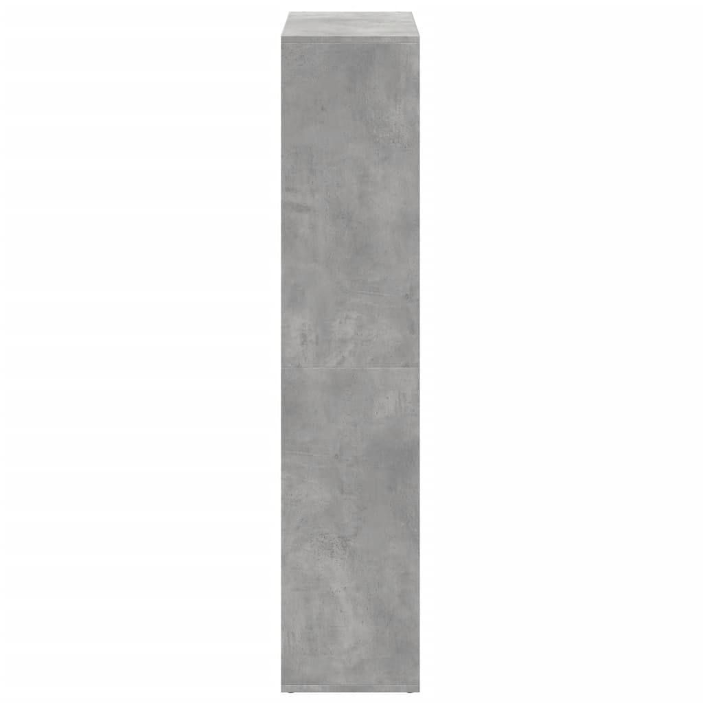 Kamerscherm / boekenkast 69,5x29x137,5 cm hout betongrijs