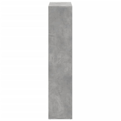 Kamerscherm / boekenkast 69,5x29x137,5 cm hout betongrijs