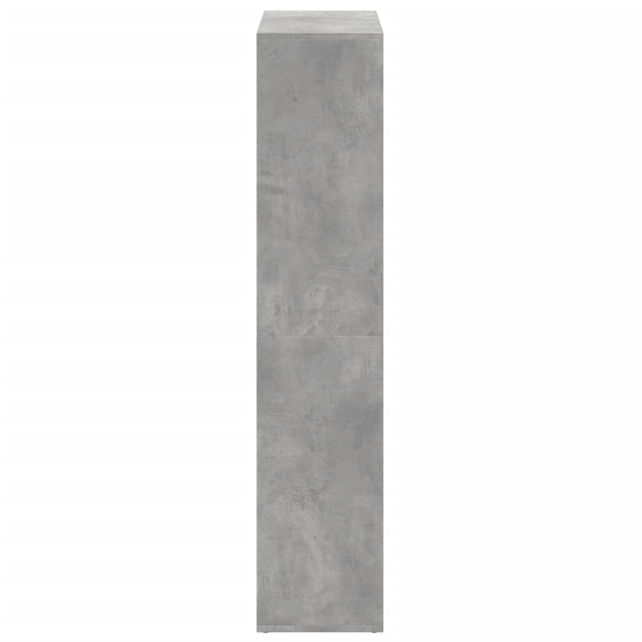 Kamerscherm / boekenkast 69,5x29x137,5 cm hout betongrijs