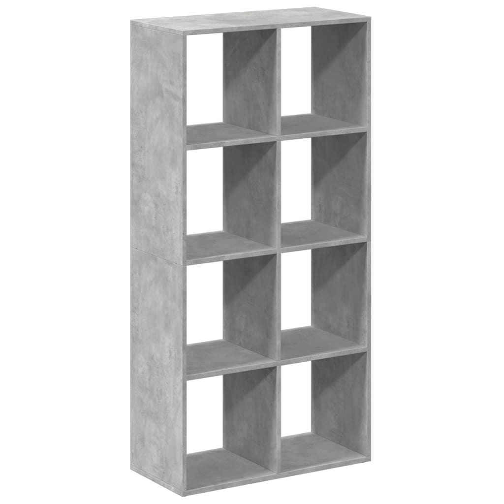 Kamerscherm / boekenkast 69,5x29x137,5 cm hout betongrijs