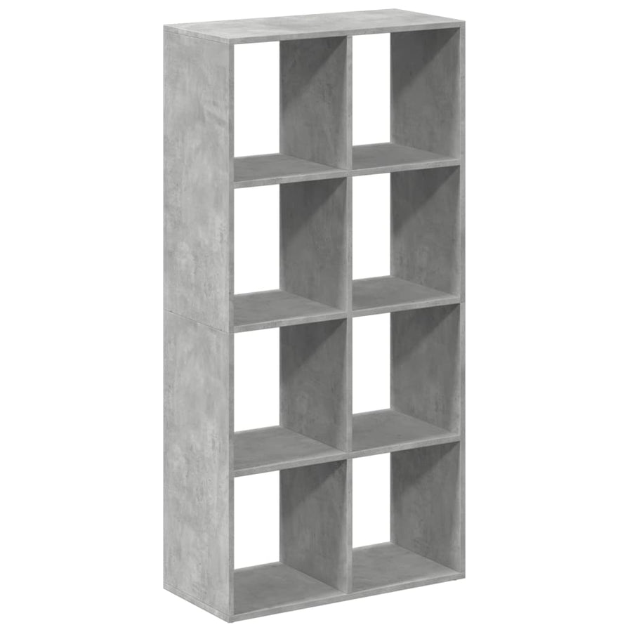 Kamerscherm / boekenkast 69,5x29x137,5 cm hout betongrijs