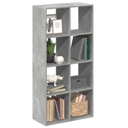 Boekenkast kamerscherm 69,5x29x137,5 cm betongrijs