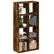Boekenkast kamerscherm 69,5x29x137,5 cm hout gerookt eiken