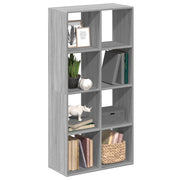 Boekenkast kamerscherm 69,5x29x137,5 cm grijs sonoma eik