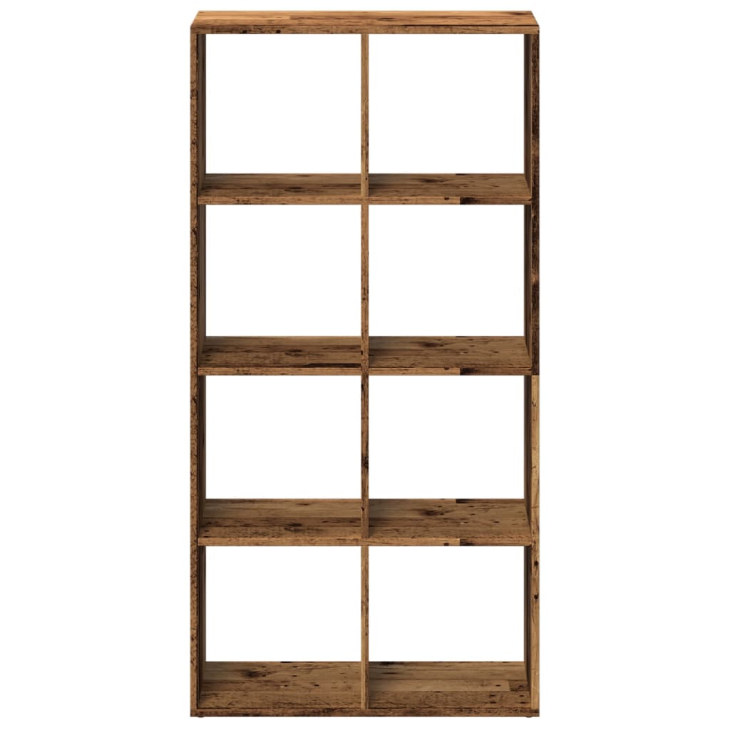 Kamerscherm / boekenkast 69,5x29x137,5 cm hout oud houtkleur