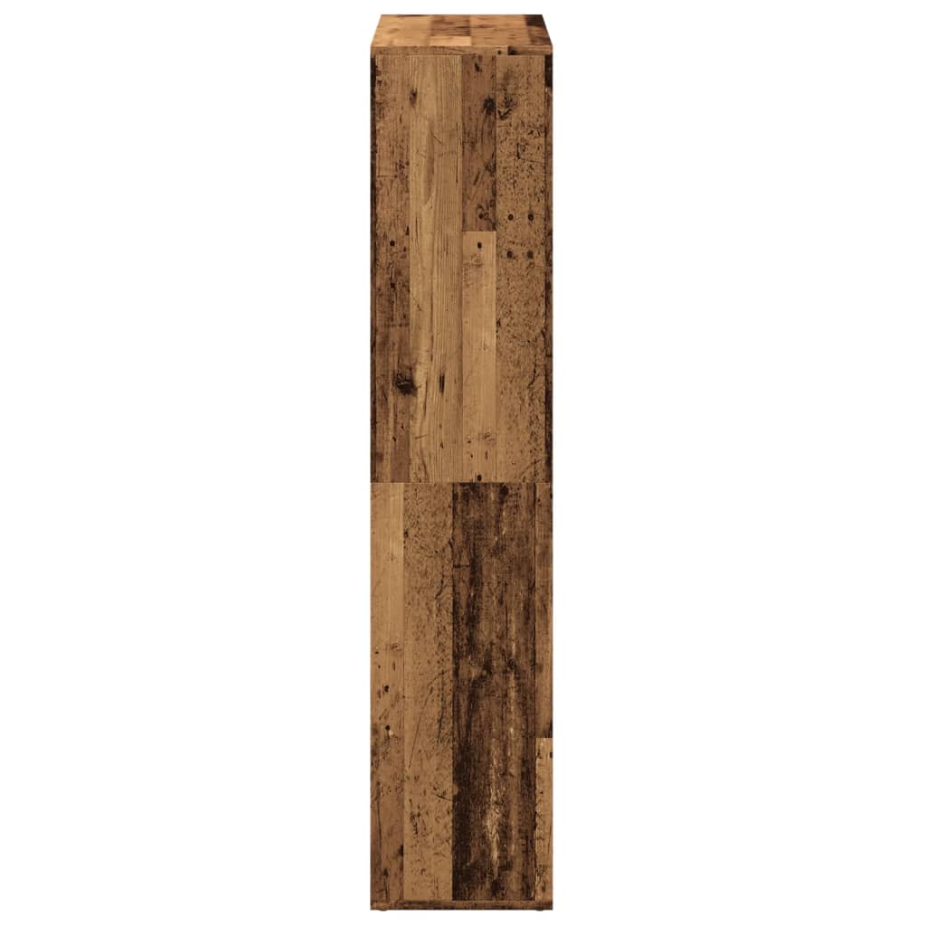 Kamerscherm / boekenkast 69,5x29x137,5 cm hout oud houtkleur