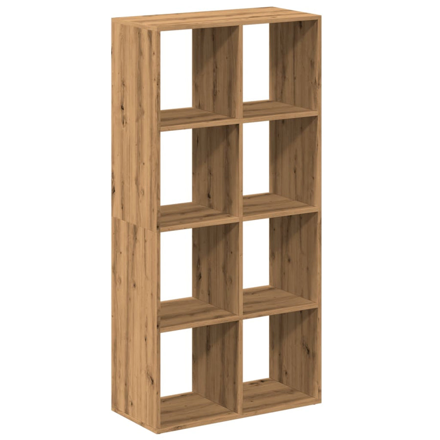 Kamerscherm / boekenkast 69,5x29x137,5 cm hout artisanaal eiken