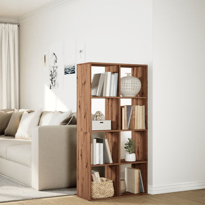 Kamerscherm / boekenkast 69,5x29x137,5 cm hout artisanaal eiken