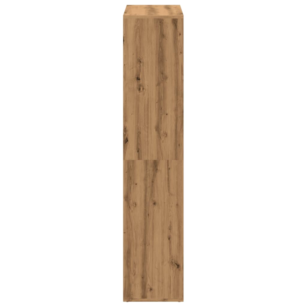 Kamerscherm / boekenkast 69,5x29x137,5 cm hout artisanaal eiken