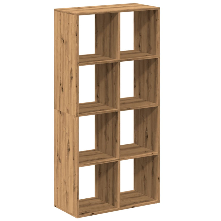 Kamerscherm / boekenkast 69,5x29x137,5 cm hout artisanaal eiken