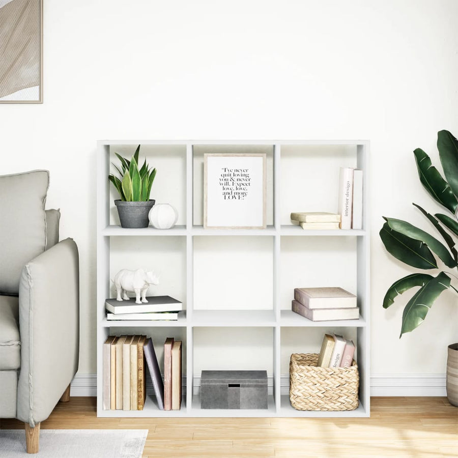 Kamerscherm / Boekenkast 102X29X103,5 Cm Bewerkt Hout Wit 102 cm