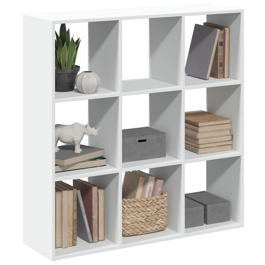 Kamerscherm / Boekenkast 102X29X103,5 Cm Bewerkt Hout Wit 102 cm