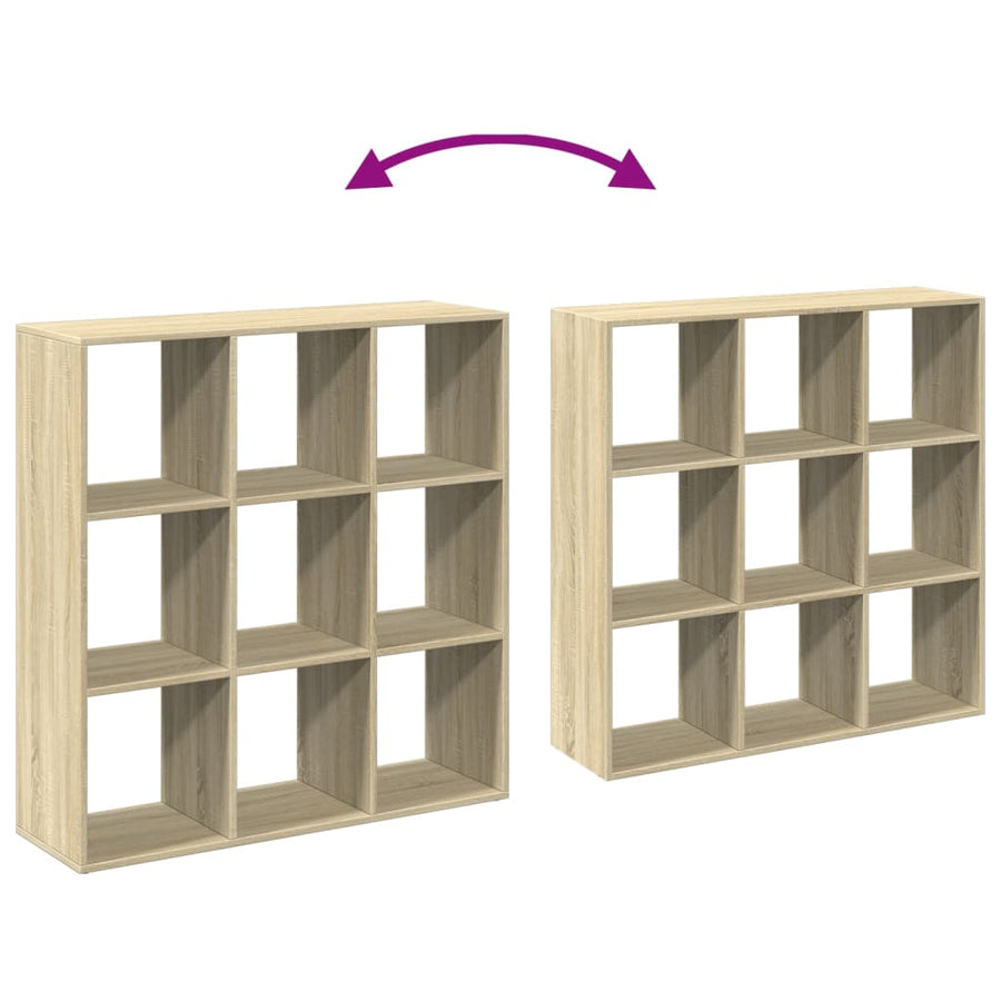 Kamerscherm / Boekenkast 102X29X103,5 Cm Hout Sonoma Eikenkleur Artisanaal Eikenkleurig