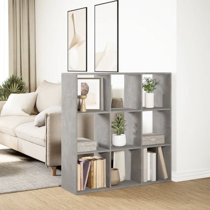 Kamerscherm / Boekenkast 102X29X103,5 Cm Hout Betongrijs 102 cm