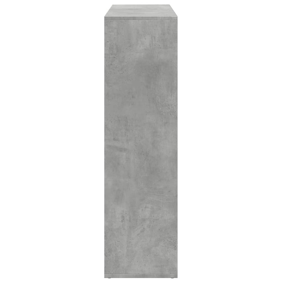 Kamerscherm / Boekenkast 102X29X103,5 Cm Hout Betongrijs 102 cm