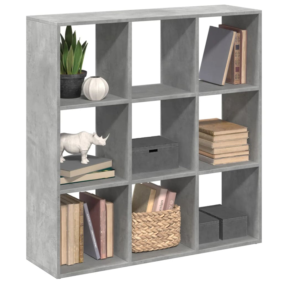 Kamerscherm / Boekenkast 102X29X103,5 Cm Hout Betongrijs 102 cm